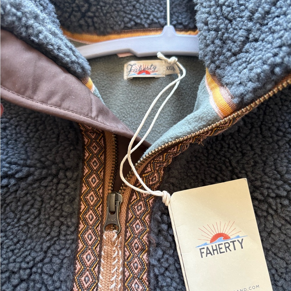 NWT! Faherty Women’s Ashbury Sherpa Jacket - XXS